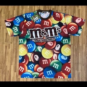 Bape x M&M collab tee